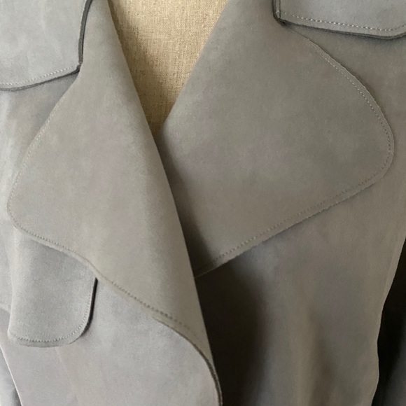 NWT H&M Gray Faux Suede Jacket - Picture 6 of 12